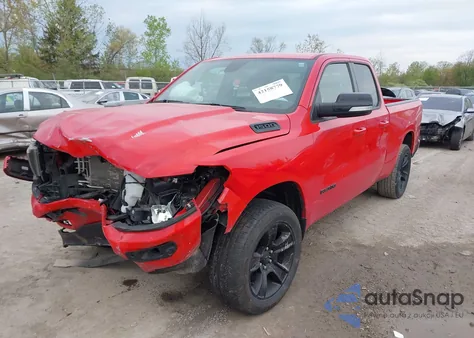 2021 Ram 1500 Big Horn 4X4 6'4 Box из США, поврежденный, VIN 1C6RRFBG2MN603753